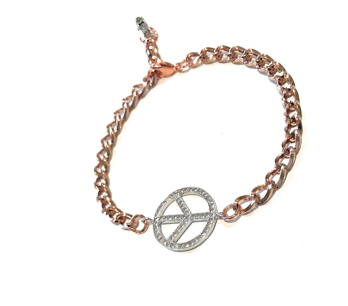 Karma Bracelet, Peace Sign Bracelet, Peace Bracelet, Symbolic Bracelet