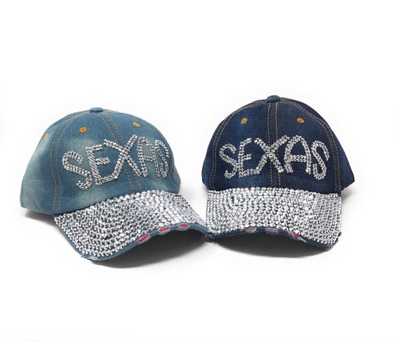 distressed denim cap