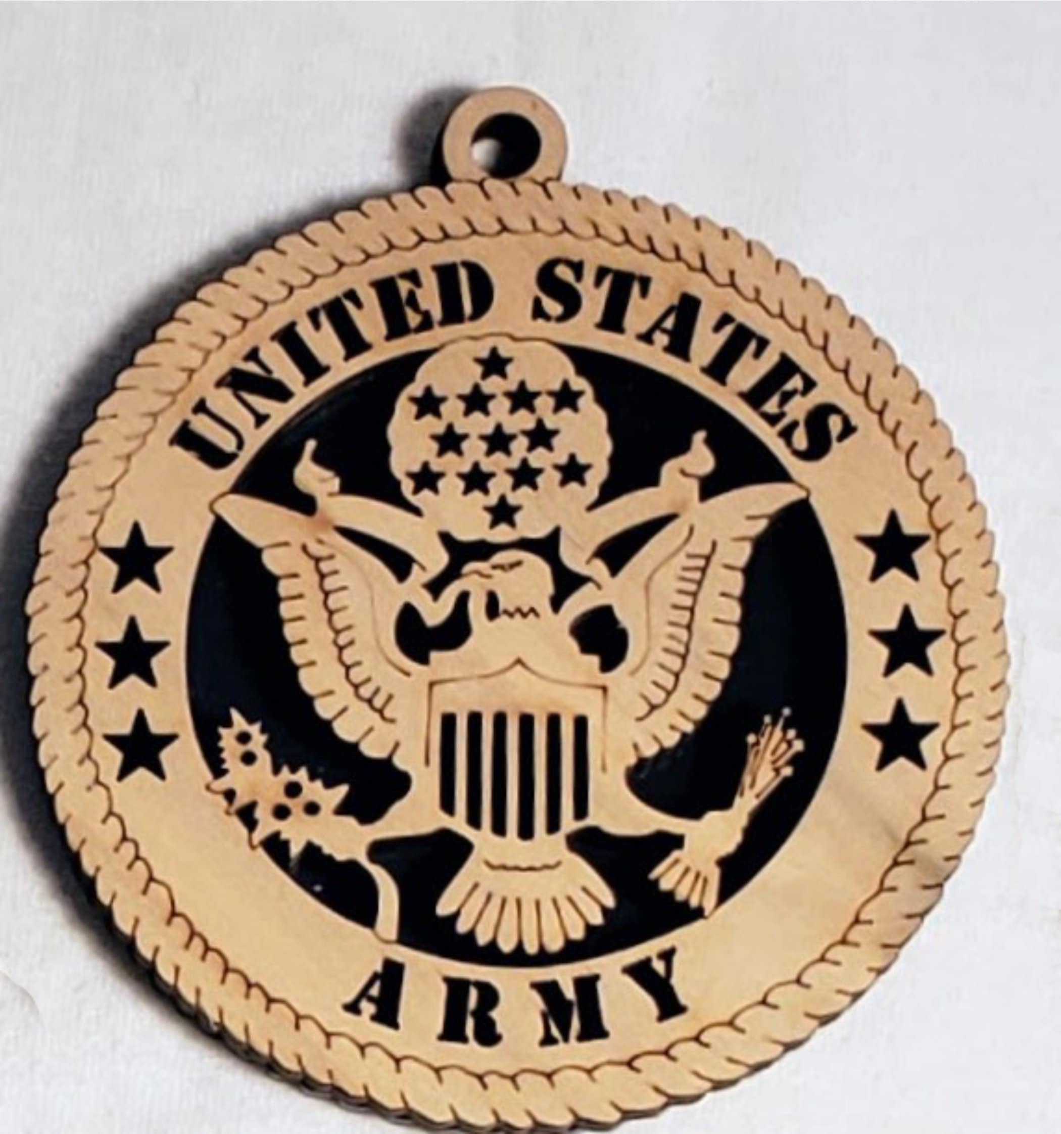 Military US Army Laser Cut Wooden Emblem Retirement Gift | Etsy