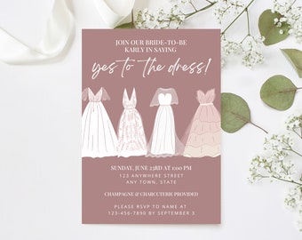 Say Yes to the Dress Invitation | Bridal Shower (Digital Invitation)