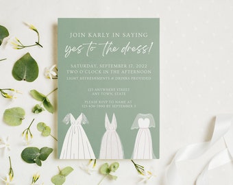 Say Yes to the Dress Invitation | Bridal Shower (Digital Invitation)