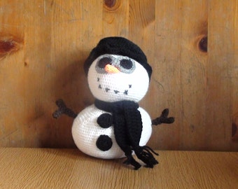 Snowman Digital Download Crochet Pattern.