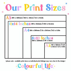 Motivational Quote Print: Colorful Nursery Wall Art image 3