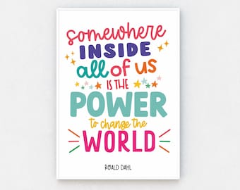 Matilda Roald Dahl Quote Print: Inspiring Nursery Art (A4 A3)