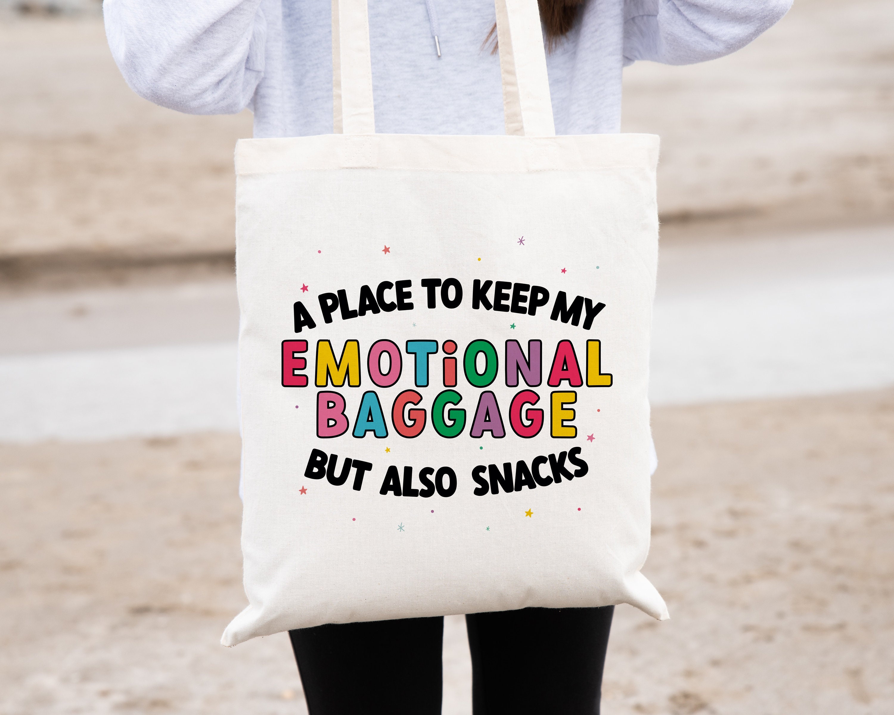 Colourful Tote Bag A Place to Keep My Emotional Baggage - Etsy Canada Colourful Tote Bag A Place to Keep My Emotional Baggage - Etsy Canada