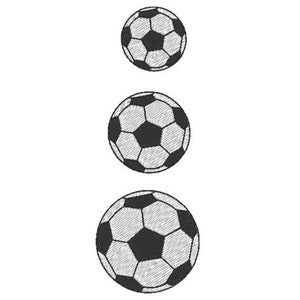 MINI Soccer Ball borduurmotief. Voetbal gevulde steek. Sport Borduurwerk Design. direct downloaden