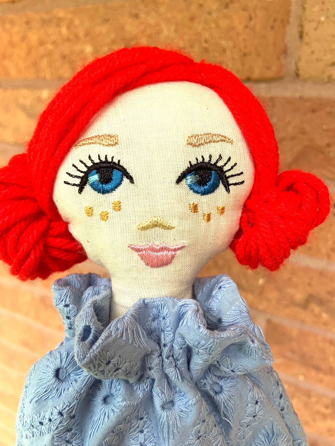 Doll Face Sweetie Embroidery File 3 Sizes INSTANT Etsy