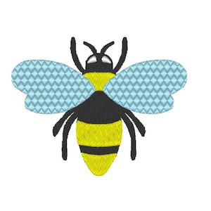 BIG BEE embroidery design 4 x 4 hoop 3 sizes instant download