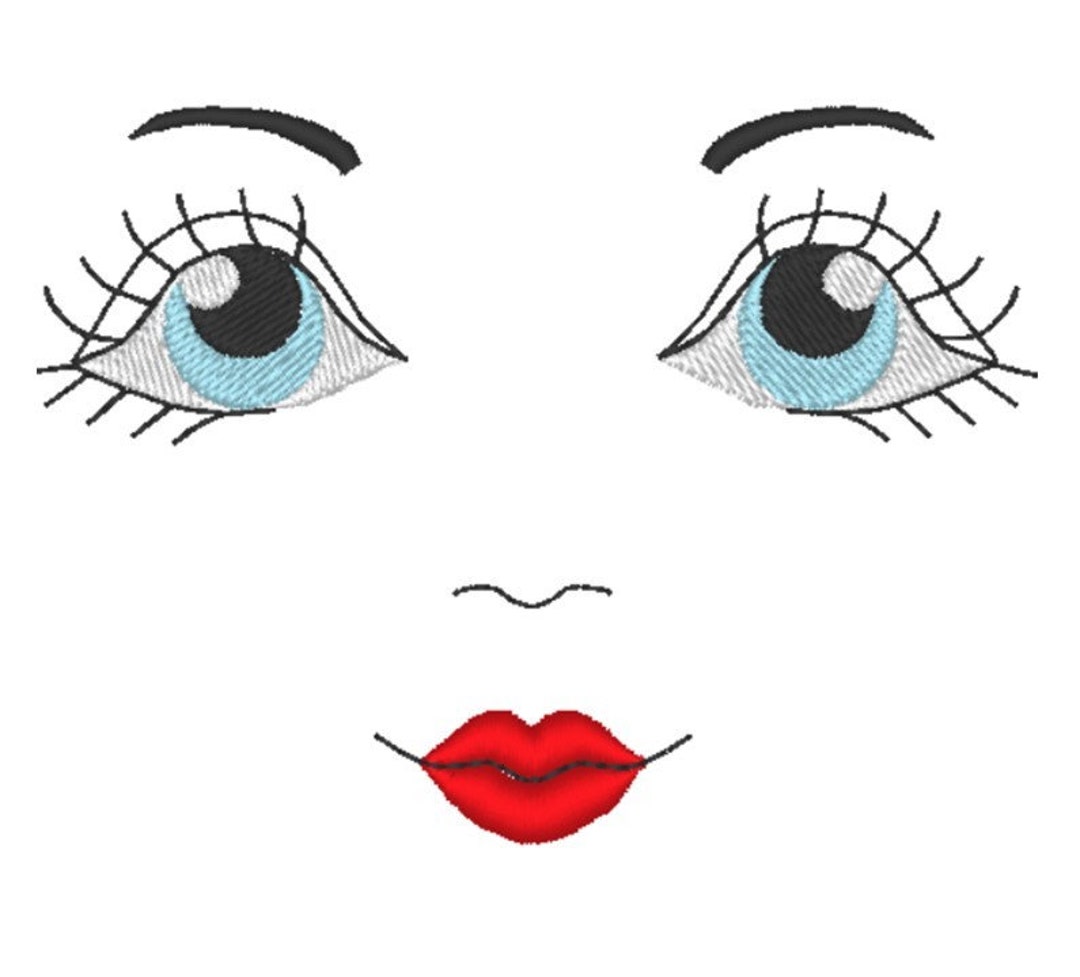 Doll Face Embroidery Files 5 Sizes 4 X 4 Hoop Matryoshka Doll, Babushka