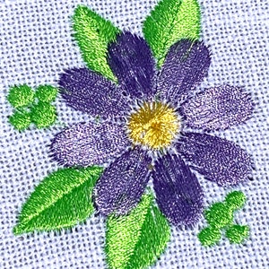 EMBROIDERY FILE Set of 3 Floral Motifs ,mini Florals 4 X 4 Hoop. 3 ...