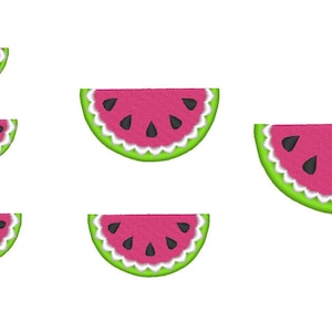 Watermelon embroidery,  6 sizes,4 x 4 embroidery, mini watermelon embroidery