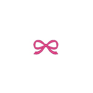 MINI BOW machine embroidery design instant download  4 x 4 hoop