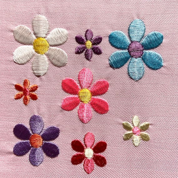 Machine Embroidery Design Mini Flower Miniature Six petal Flowers