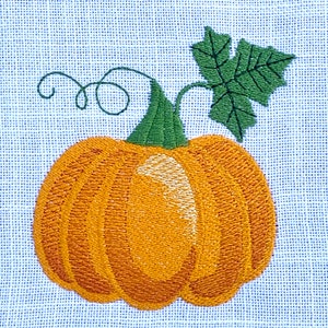 Archivo de bordado de calabaza, 5 tamaños, 4 x 4 aro descarga instantánea