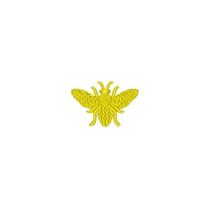 TINY BEE machine embroidery file 4 x 4 hoop instant download, mini bee embroidery.
