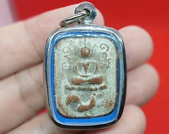 Thai Amulet Pendant, Luang Phor Parn Ride Chicken Wat Bangnomkho Temple outstanding in the way, made for trading, mercy, great popularity