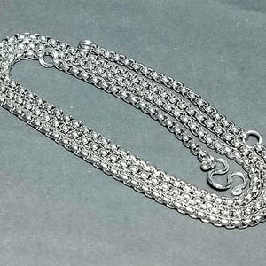 タイのお守りネックレス、美しいネックレス、ユニーク、ステンレススチール、25グラム、長さ65CM、26インチ、3フック、3mm、NL250108、送料無料