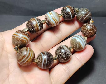 アンティーク スレイマニ瑪瑙ラウンド ビーズ - Etsy 日本