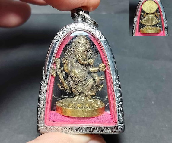 タイのガネーシャのお守りペンダント、成功と知恵の神 - Etsy 日本