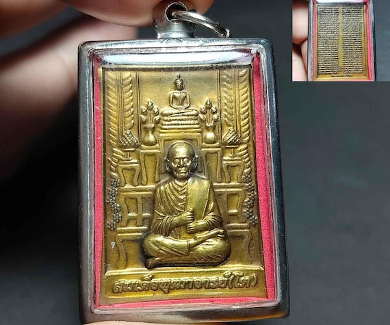 タイのお守りペンダント、美しいブロンズ、プラ・ソムデット・トー