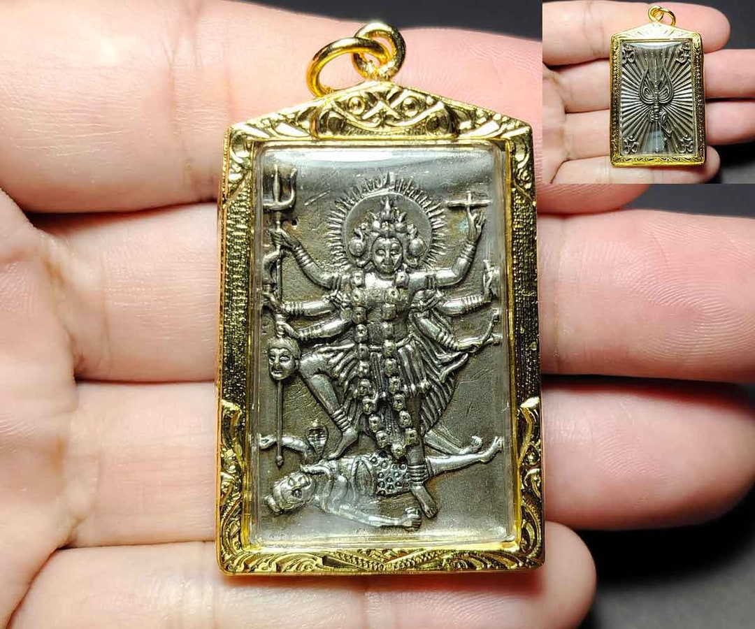 Hindu Pendant, Mae Kali Goddess of Death, the Trident of Mahathep ...