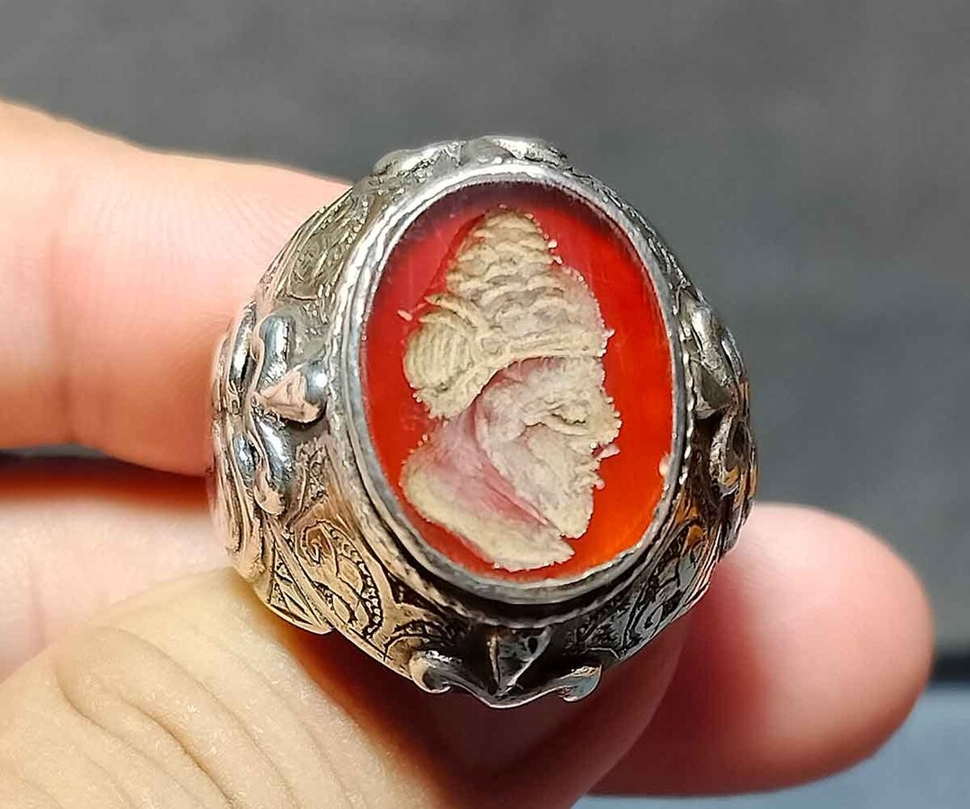 Beautiful Ring Victorian Style Men Vintage Ring Afghan Etsy