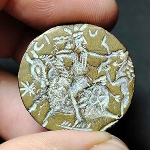 Coleccionable, Bronce, Sello de Sello, Intaglio, Sasán, Rey León Cazador, Cera de Sello, AM231203, Amuleto Antiguo, Envío Gratis