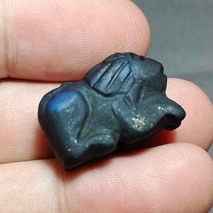 Kolekcjonerski, Styl Egipt, Piękny, Powodzenia, Niesamowity, Lapis Lazuli, Niebieski Kamień, Rzeźbiony, Lew, BC250603, Darmowa Wysyłka