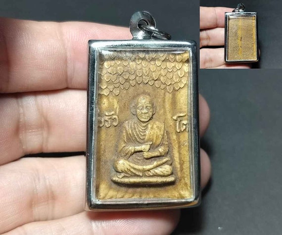 Thai Buddha Amulet Pendant, Somdej Toh, Chinabunchorn Talisman