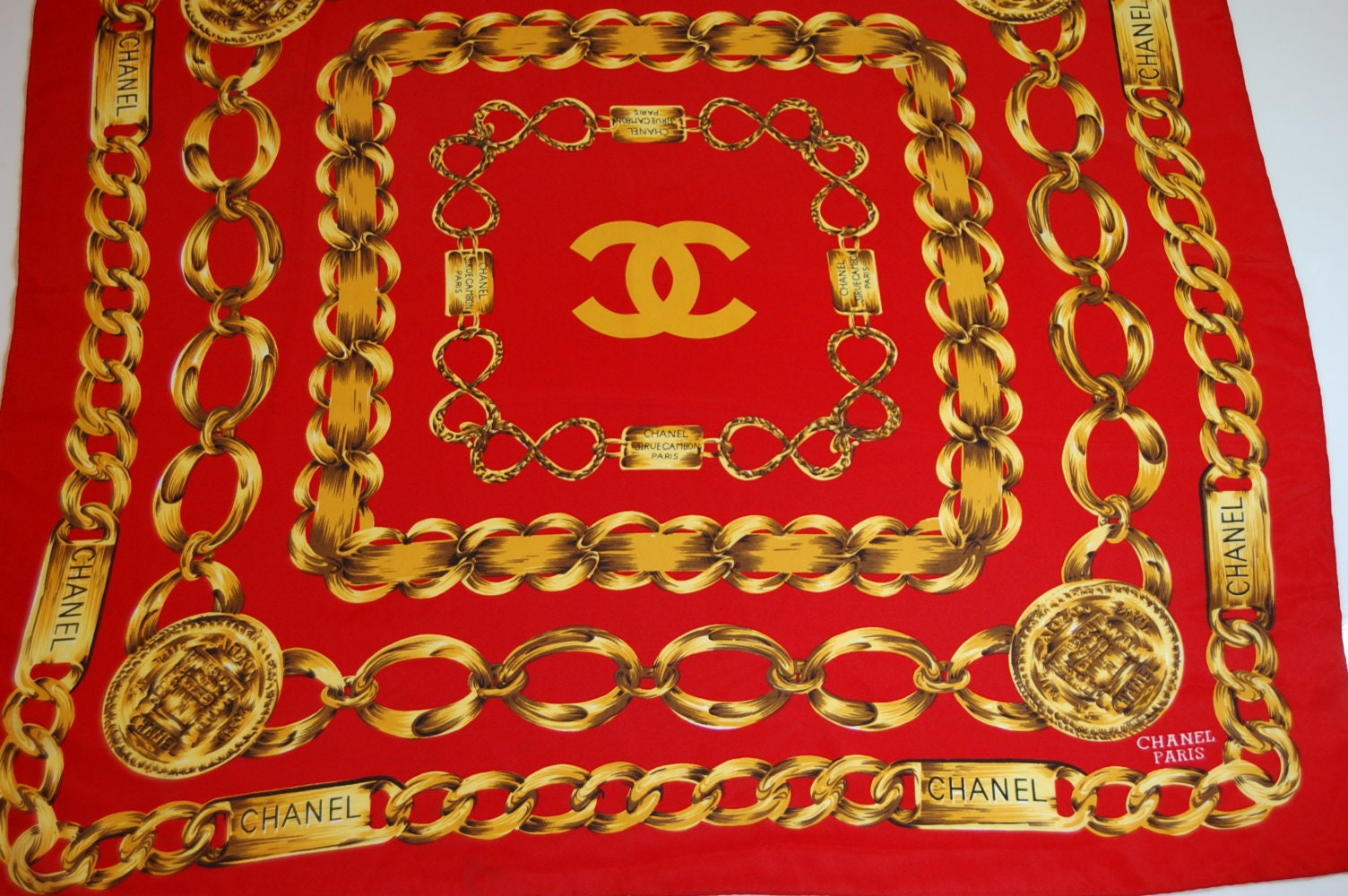 Chanel Logo Scarf Ring - Gold - CHA847041