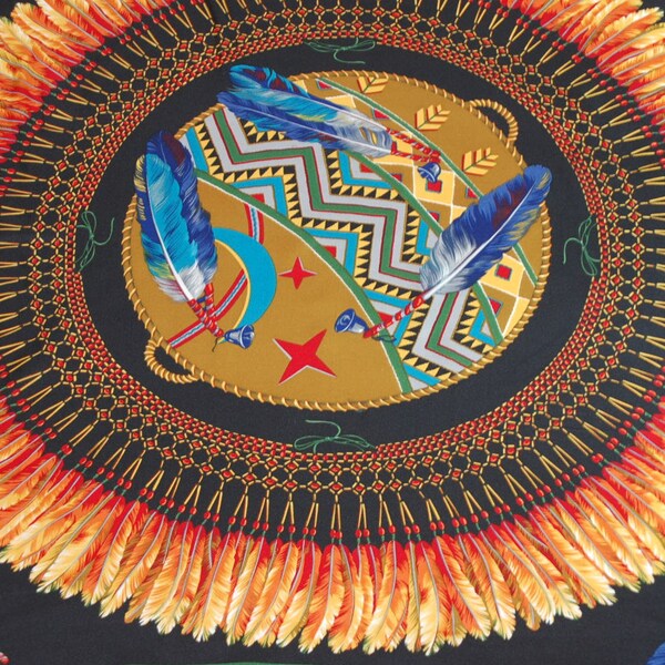 Native American Silk Scarf Etsy