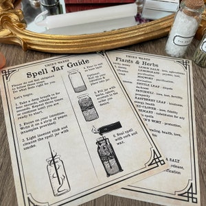 Spell Jar Guide Digital Download | Magick | Manifestation | Prosperity | Love | Protection | Health | Luck | Joy | Intuition