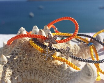 Colorful Starfish Tassel Bracelet