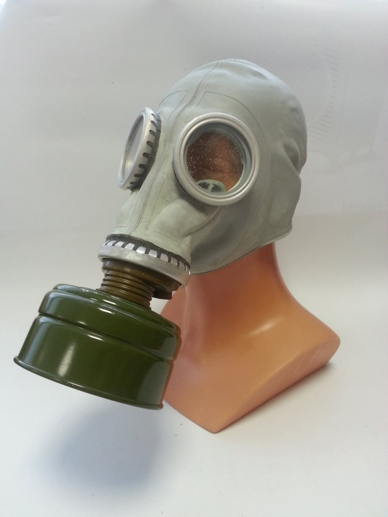 Gas Mask GP5 gray with filter and bag Vintage all sizes cool Etsy