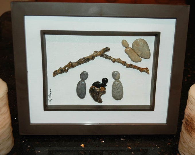 Nativity Scene...pebble Art Etsy