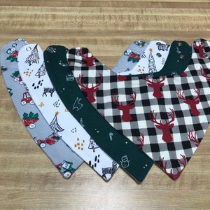 ベビーバンダナ クリスマスよだれかけ (4 枚セット)