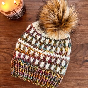 Norfolk Beanie Pattern • Knit Beanie Pattern • Knit Beanie • Winter Hat • Adult Size