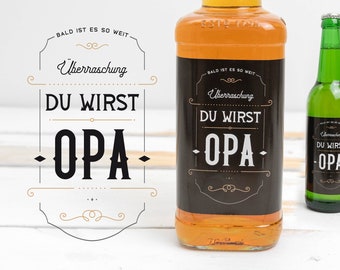 Du wirst Opa, Geschenk, Schwangerschaft verkünden, Überraschung du wirst Opa ankündigen, Idee, originell