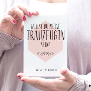 Trauzeugin fragen, Postkarte Trauzeugin, I can’t say i do without you, Geschenk für Trauzeugin