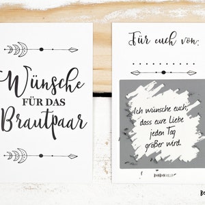 Hochzeit Wünsche, 25x Rubbelkarten, originelle Hochzeitsgeschenke, Ideen zur Hochzeit, Rubbellos, weiß, kleine Hochzeit, Geschenk Brautpaar