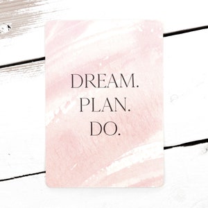 Postkarte *Dream, Plan, Do*, DIN A6