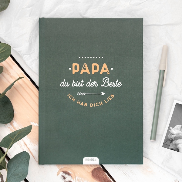 Geschenkidee für Papa zum Vatertag, Geburtstag, Weihnachten, Geschenk Vater Tochter Buch für Papa zum selber Ausfüllen, persönlich
