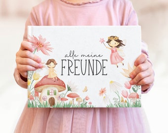 Freundebuch Grundschule und Kindergarten, Fee, Alle meine Freunde, Freundschaftsbuch, Schulfreundebuch, Kindergartenfreundebuch, Mädchen