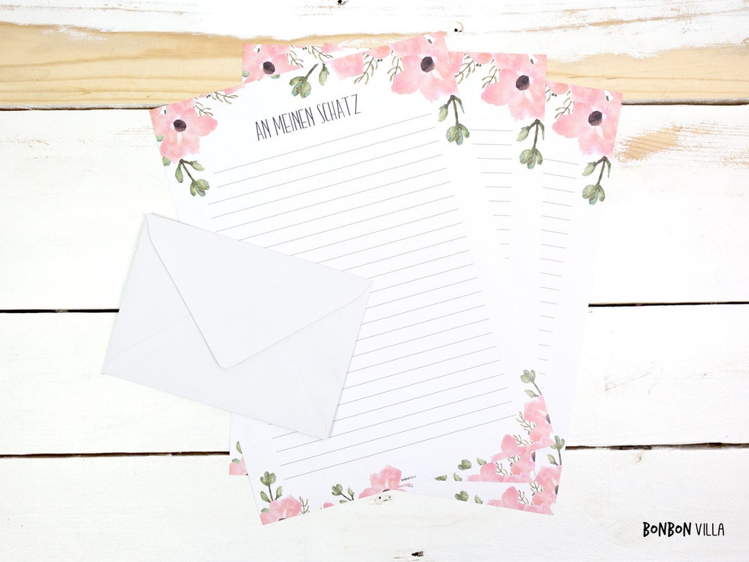 Briefpapier Liebesbrief an meinen Schatz, Rede Braut, Rede Bräutigam