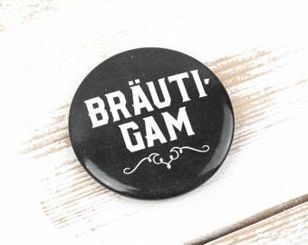 JGA Button Groom Buttons Bachelor Party 55mm JGA Wedding Celebrate Man Lapel Button