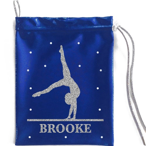 Gymnastics Grip Bag Uneven Bars Personalized in Glitter With Etsy