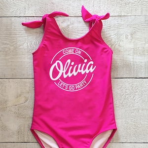 Maillot de bain fille Come on lets go party