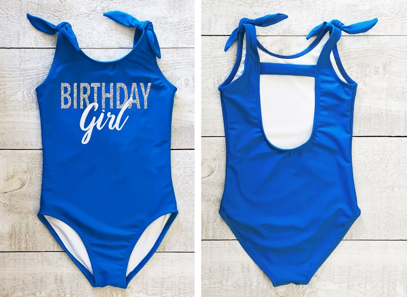Birthday girl swimsuit Birthday girl Swimwear Royal