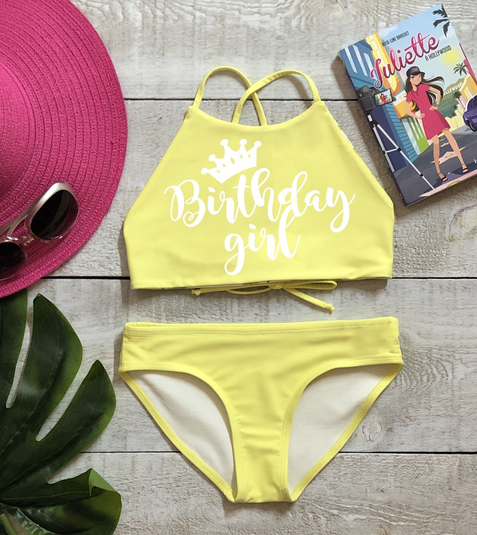 lemon colour bikini