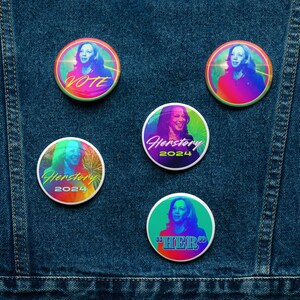 Kamala Harris for President 2024 Pin Buttons